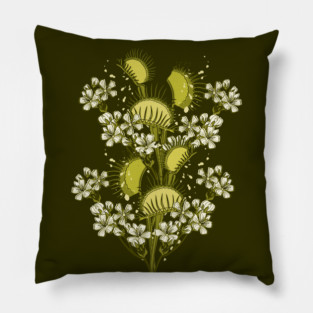 Venus Flytrap-Monochromatic Pillow