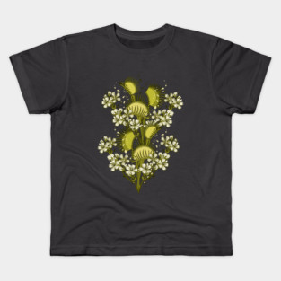 Venus Flytrap-Monochromatic Kids T-Shirt