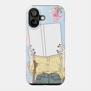 Girl Reading Phone Case