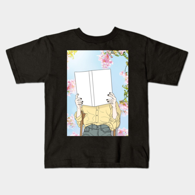 Girl Reading Kids T-Shirt by The WYLD Tribe