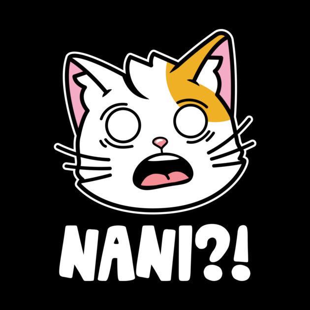 Nani Japanese Anime Manga Cat by The WYLD Tribe