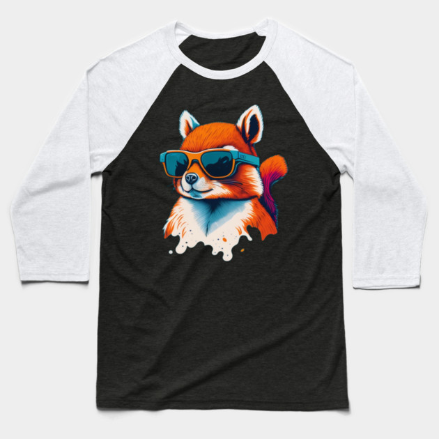 squirrel Lover Baseball T-Shirt by Pixel Threads 