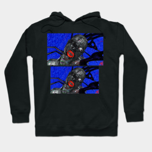 Web Human CREEP 3D Horror Art Hoodie