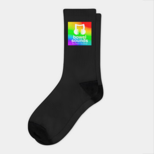 Bowel Sounds Rainbow Logo Socks