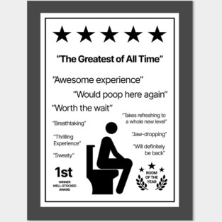 Funny Bathroom Reviews | Bathroom Humor Posters and Art