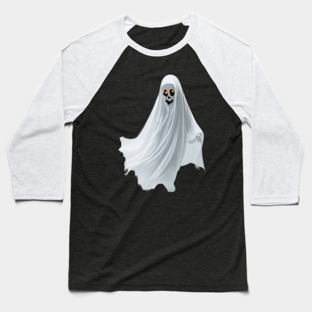 Ghost Lover Baseball T-Shirt by Pixel Threads 
