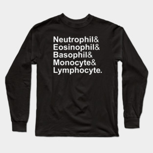 5 Types of White Blood Cells Long Sleeve T-Shirt