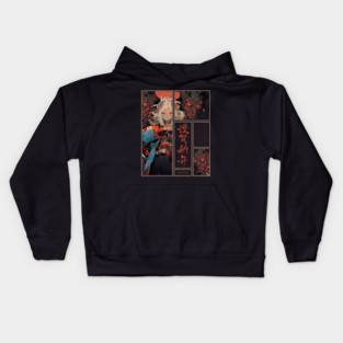 demonic anime girl Kids Hoodie