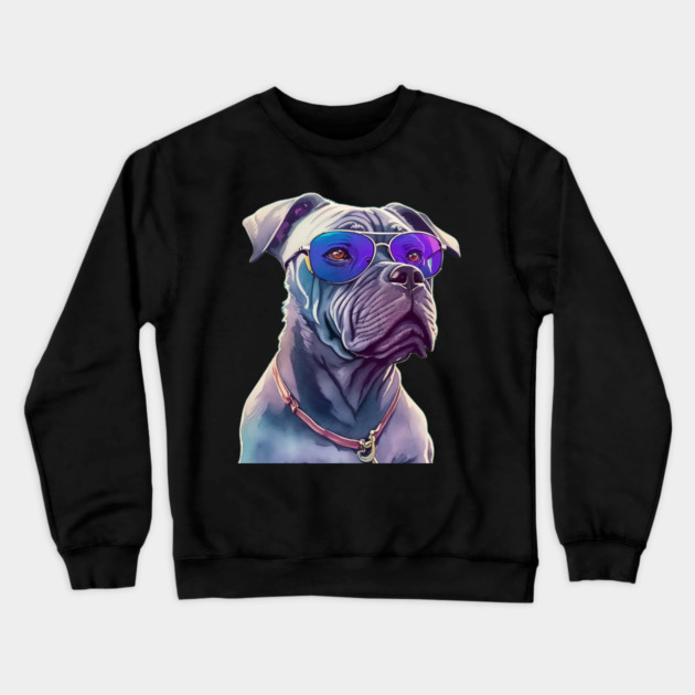 dog dads Crewneck Sweatshirt by Pixel Threads 