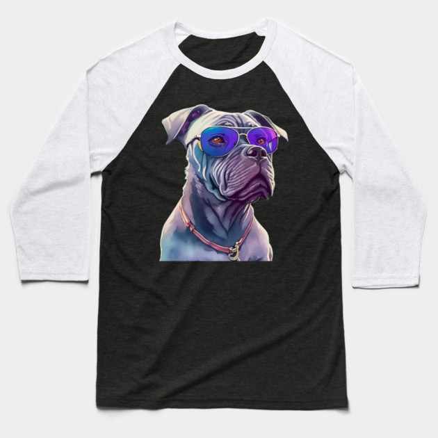 dog dads Baseball T-Shirt by Pixel Threads 