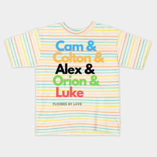 Finn Dixon's Floored by Love Gymnastics Team Kids T-Shirt