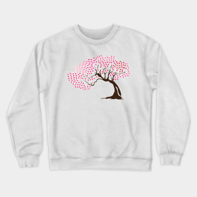 Cherry Blossom Tree Crewneck Sweatshirt by DickinsonDesign