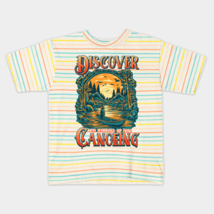 Solo Canoeing Discover the Freedom of Solo Canoeing Kids T-Shirt