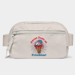 Patriotic Ice Cream Cone American Flag Independence Day Bag