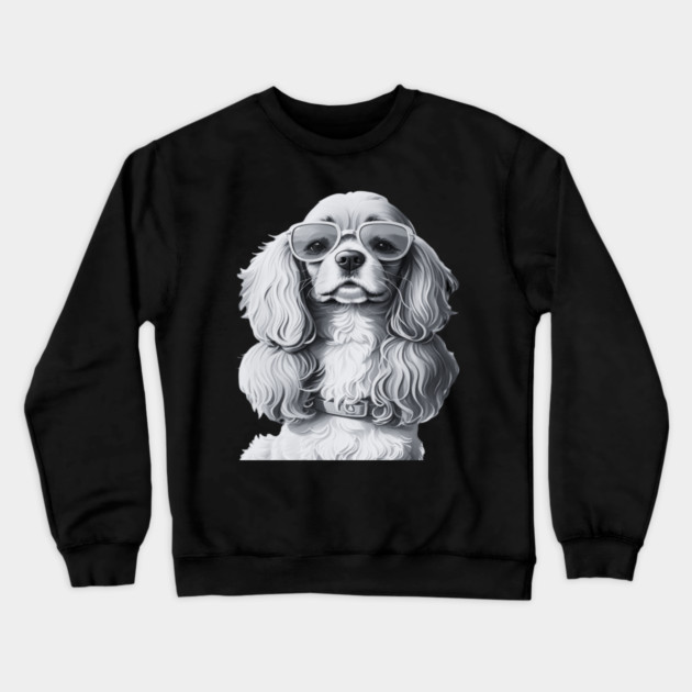 cocker spaniel Crewneck Sweatshirt by Pixel Threads 