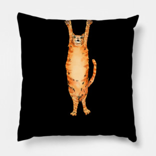 LONG orange cat Pillow