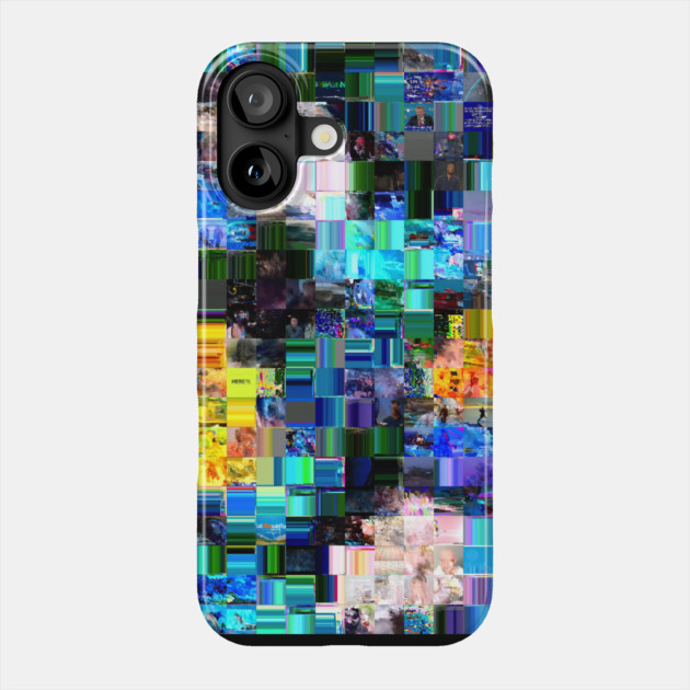 Autumn Style Glitch Mosaic Quilt Phone Case by Terry Bain