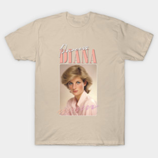 Princess Diana - - 80s Retro Aesthetic T-Shirt