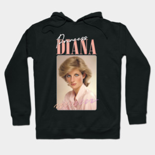 Princess Diana - - 80s Retro Aesthetic Hoodie