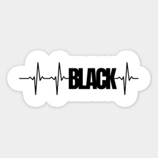 Black Heartbeat Magnet