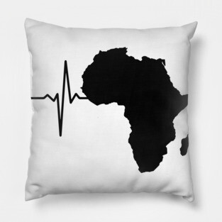 Africa Heartbeat, Africa Love Pillow