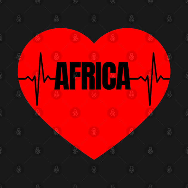 Africa Heartbeat, Heart by UrbanLifeApparel