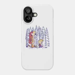 Let's Hiking with Calvin and Hobbes Phone Case