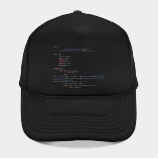 Hitchhikers Code To The Galaxy Hat