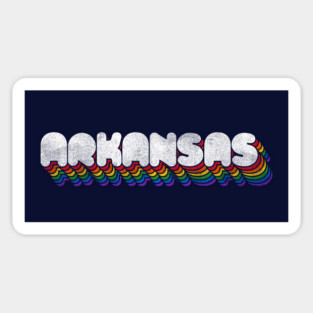 Arkansas Vintage 3-D Sticker