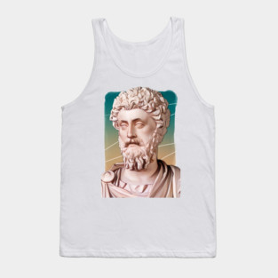 Roman Emperor Marcus Aurelius illustration Tank Top