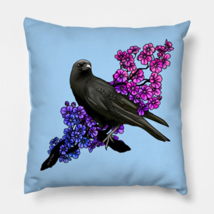 Bi Crow Pillow