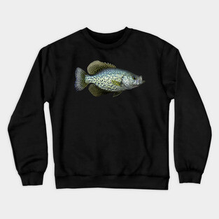 Black Crappie Crewneck Sweatshirt