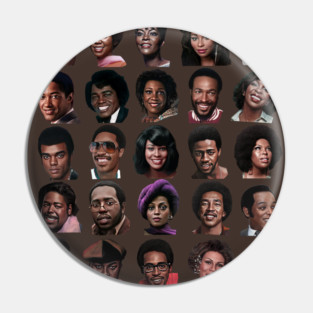 60s and 70s Black Music Pin