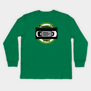 Emerald City Video Podcast Logo Kids Long Sleeve T-Shirt
