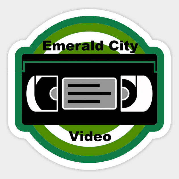 Emerald City Video Podcast Logo Sticker by Art Comedy Pop-Culture Network!
