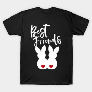 Best Friends BFF - Easter Bunnies Love Couple T-Shirt