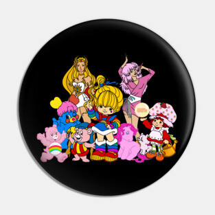 80s cartoons squad Pin