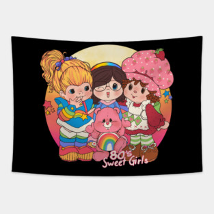 80's Sweet Girls Tapestry