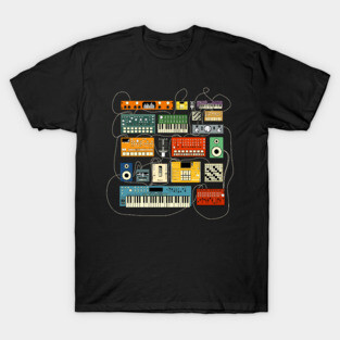 Synthesizer and Drum Machine Electronic Music Producer T-Shirt