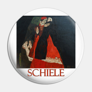 Cardinal and Nun by Egon Schiele Pin