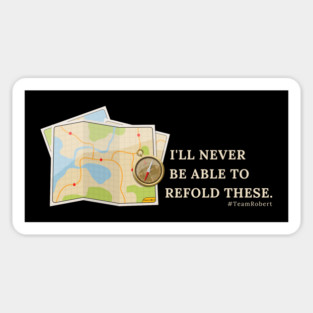 I'll never be able to refold these. (maps) Magnet