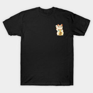 Lucky Moon Cat Maneki Neko T-Shirt