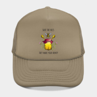 Save the bees they make your honey Hat