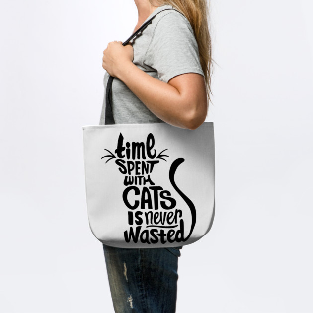 time spent with cats is never wasted cat lover quote by Darksavage