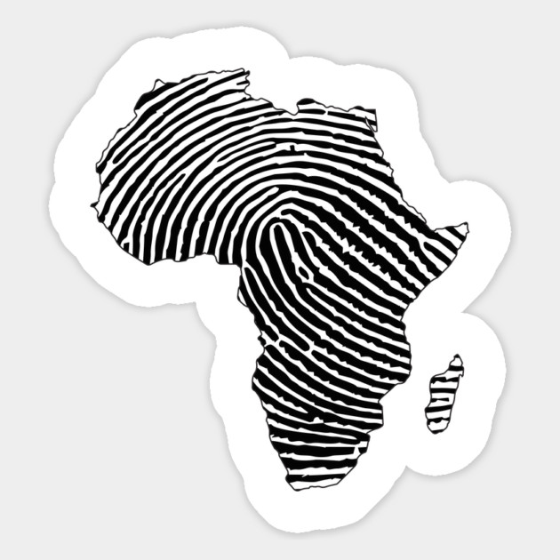 Africa, Africa Fingerprint, Black History, Black Girl Magic, Black Lives Matter Magnet by UrbanLifeApparel