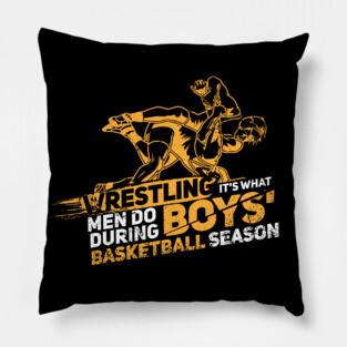 Proud Wrestler Funny Wrestle Sport Quote Gift Idea Pillow