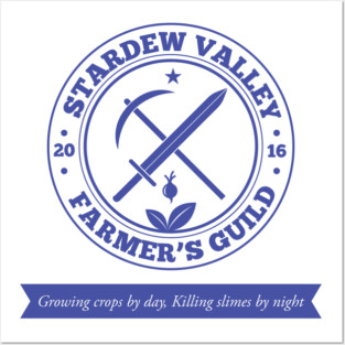 Stardew Valley Farmer's Guild Crest Redux Posters and Art