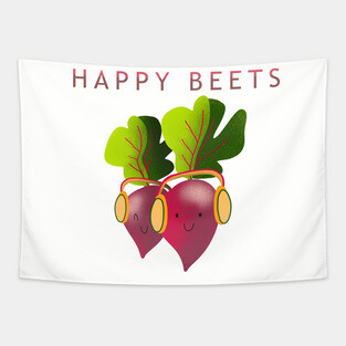 Happy beets Tapestry