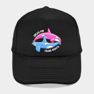 Orcas For Trans Rights Hat