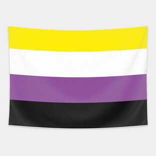 Non-Binary Pride Flag Tapestry